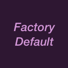 Factory default $0.00