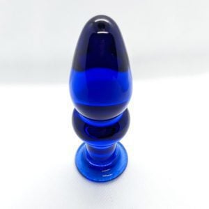 Blue fairy - glass anal plug